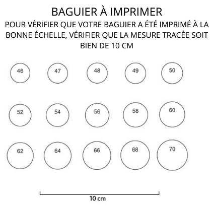 Un baguier taille hot sale